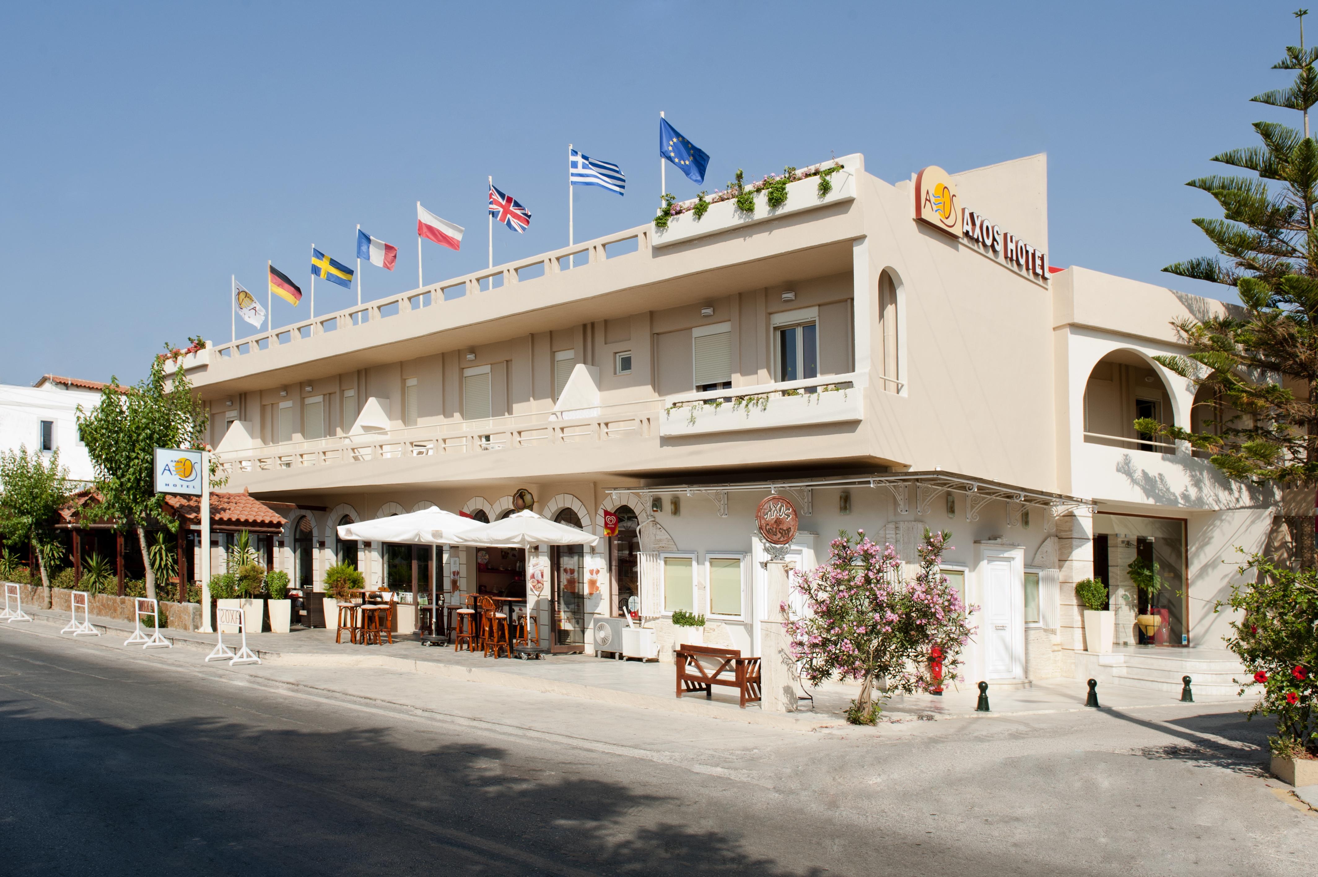 Hôtel Axos à Platanias Extérieur photo